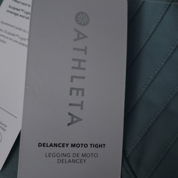 NWT Athleta Delancy Moto tights, XS - Picture 13 of 15